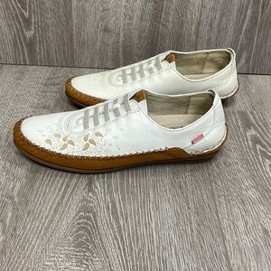 Fluchos Elsa F1181 Havana Dore Topo Premium Leather Shoe Size 38 (US 7.5)